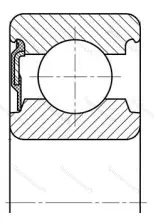 Модификация подшипника 160216 размер 80x140x26 ГПЗ-34