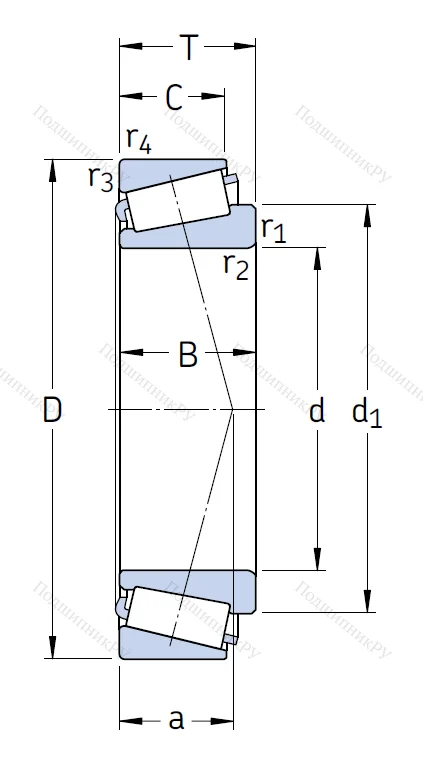 Конический роликовый подшипник 32014 X/Q