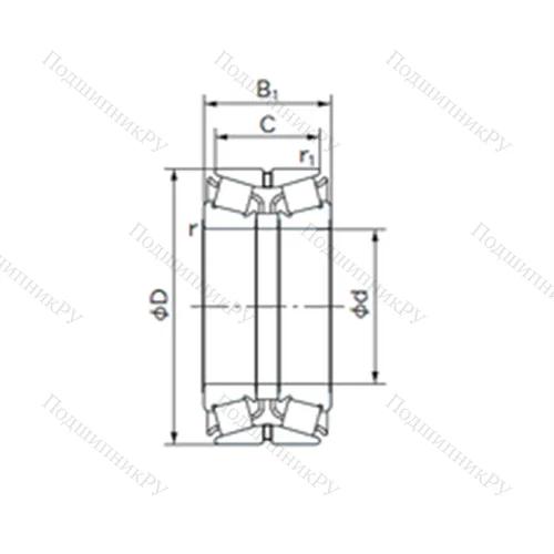 Подшипник роликовый радиально-упорный 130KBE 030