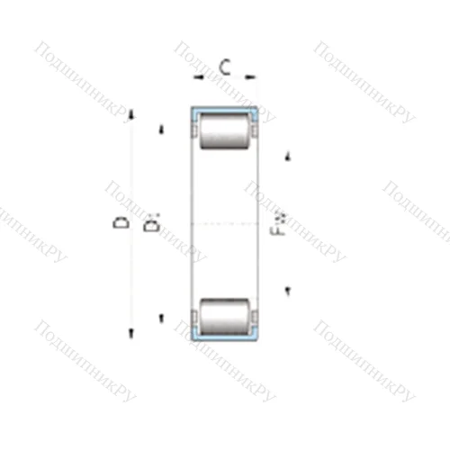 Подшипник роликовый радиальный DB 68126