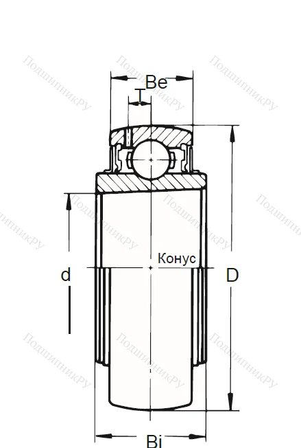 Корпусный подшипник UK 218