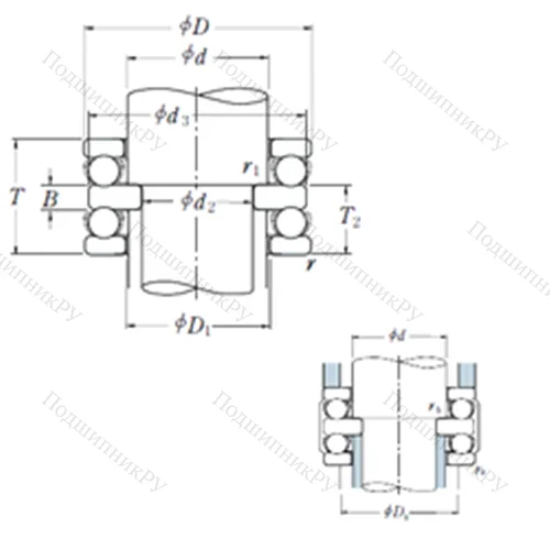 Подшипник шариковый упорный 52314