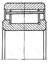 Модификация подшипника 954712 размер 60x120x58/60 ГПЗ-300