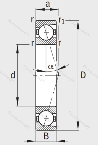 Сверхточный подшипник B 7204 CTP 4SUL