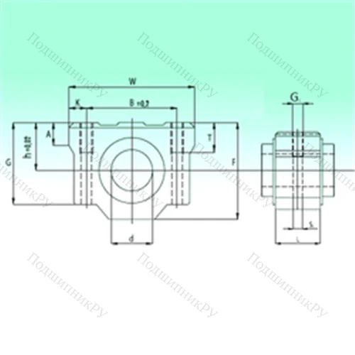 Подшипник шариковый линейный SCV 50