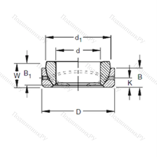 Подшипник скольжения сферический 32SBT 52