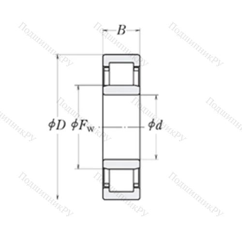 Подшипник роликовый радиальный LLRJ 3.1/4