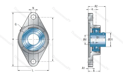 Подшипниковый узел UCFLE 204 в Белгороде