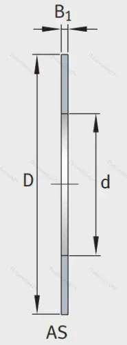 Игольчатый подшипник упорное кольцо AS 5578 от производителя  INA