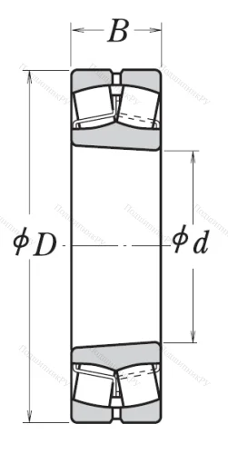 Сферический роликовый подшипник с конической посадкой на вал 22213 EAKE 4 от производителя  NSK
