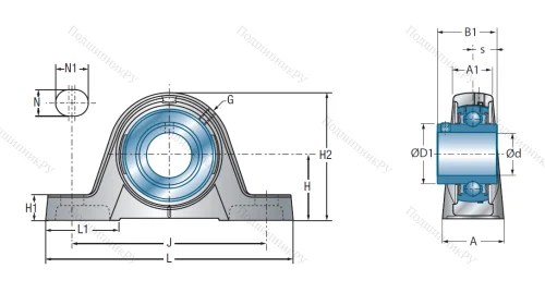 Подшипниковый узел UCPE 205 в Белгороде