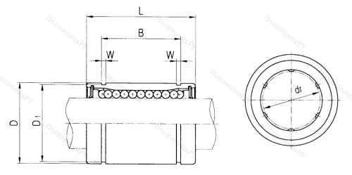 Подшипник LM 12 UU (NPZ) в Белгороде
