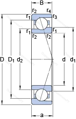 Подшипник 719/8 CE/HCP 4A