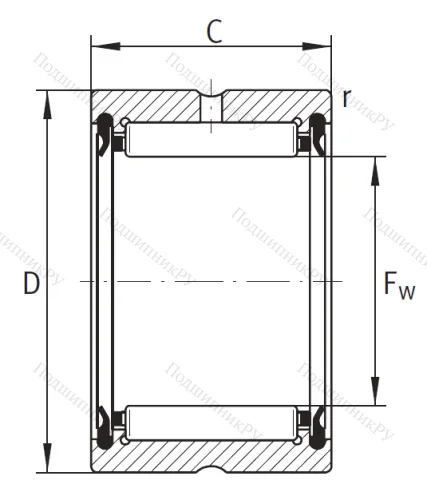 Игольчатый подшипник RNA 4901 2RS от производителя  SKF
