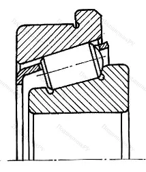 Подшипник  30324R (67324) размер 120x260x59,5 от производителя  SKF
