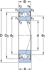 Подшипник S 71916 ACB/P 4A