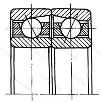 Подшипник 7309B.DF размер 45x100x50