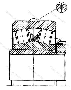 Подшипник  23136K+H 3136 (3353732) размер 160x300x96/131