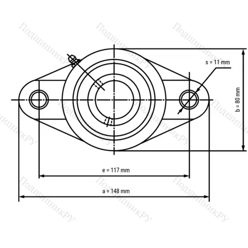 Подшипниковый узел SSUCFLPL 206-B - Вал: 30 мм