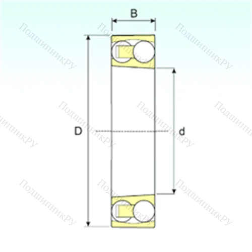 Подшипник шариковый радиальный самоцентрирующийся 1205 KTN 9