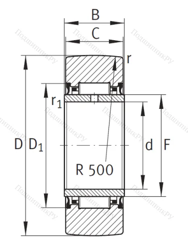 Подшипник NA 2208 2RSR