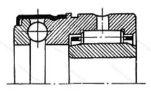 Модификация подшипника 5-484807 размер 35x52/60x31