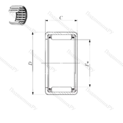 Подшипник игольчатый радиальный