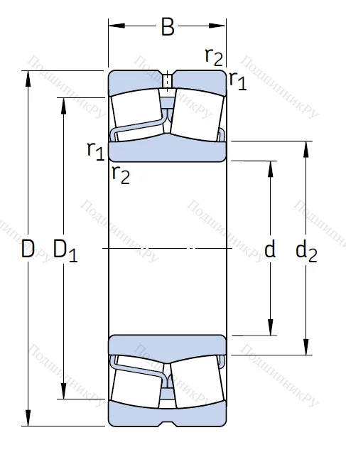 Сферический роликовый подшипник 23228 CC/W 33