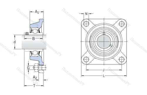 Подшипниковый узел FY 35 TF в Белгороде