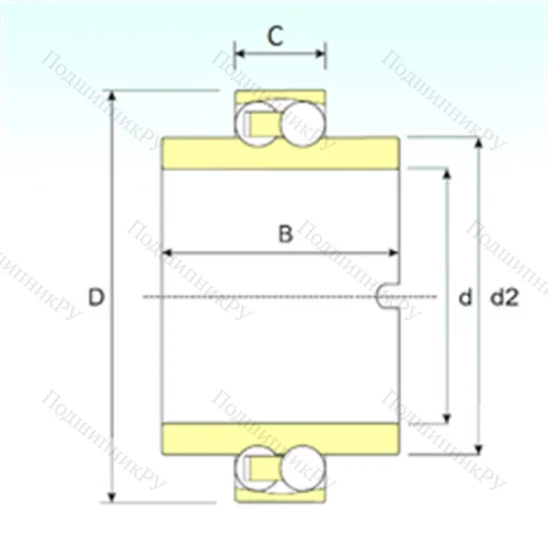 Подшипник шариковый радиальный самоцентрирующийся 11209 TN 9