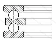Подшипник  52217 (38217) размер 70/85x125x55
