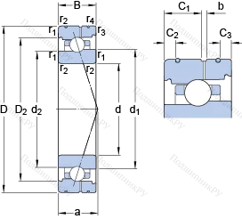 Подшипник 7020 CB/HCP 4AL