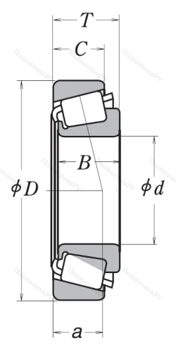 Конический роликовый подшипник HR 32309 J от производителя  NSK