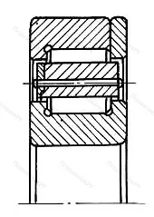 Модификация подшипника 22320М размер 100x215x37