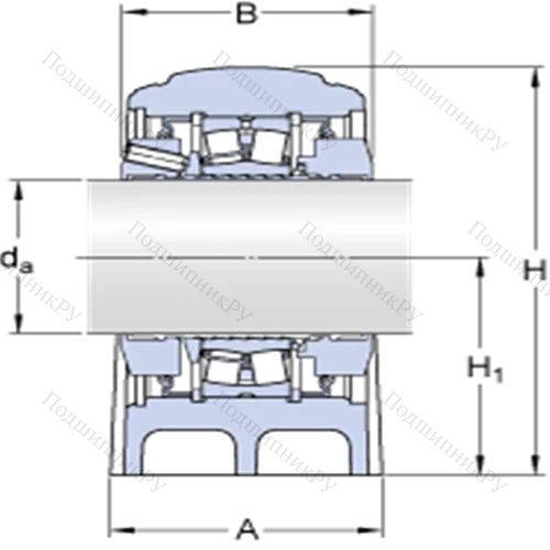 Стационарные роликоподшипниковые узлы (SKF ConCentra, для метрических валов) SYNT 80 FTF