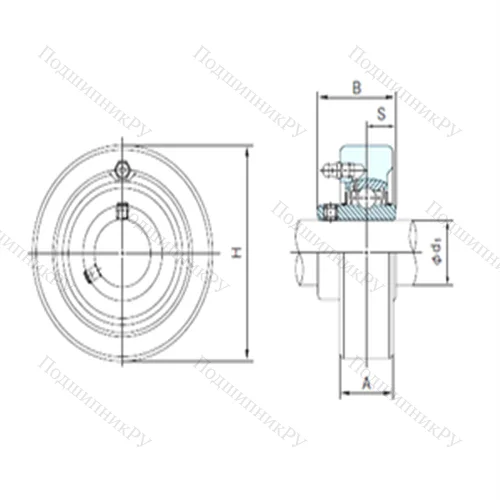 Подшипниковый узел шариковый радиальный UCCX 11