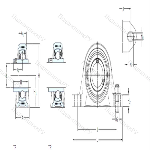 Подшипниковый узел шариковый радиальный SYK 40 TF