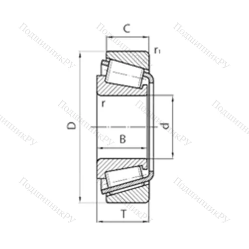 Подшипник роликовый радиально-упорный PWST 2749