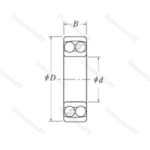 Подшипник шариковый радиальный самоцентрирующийся NLJ 4.1/4