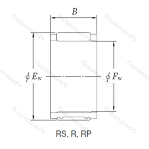 Подшипник игольчатый радиальный R 40/17-1