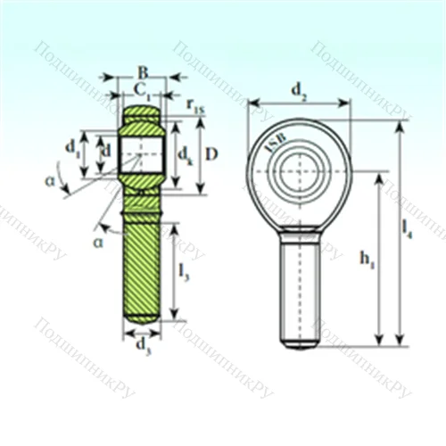 Подшипник скольжения сферический TSM 12 C