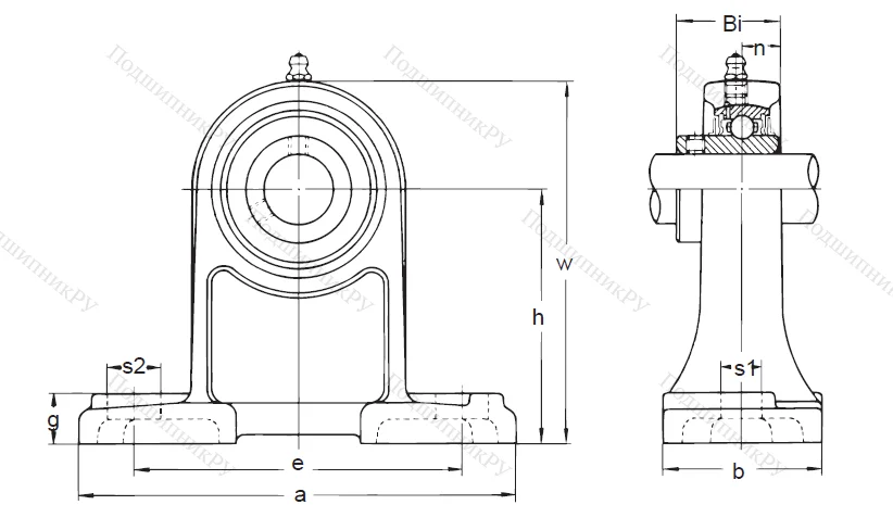 Подшипниковый узел UCPH 209