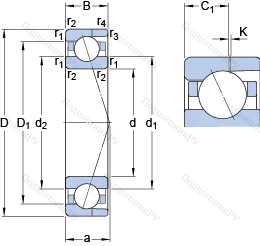 Подшипник 7002 ACD/P 4AH