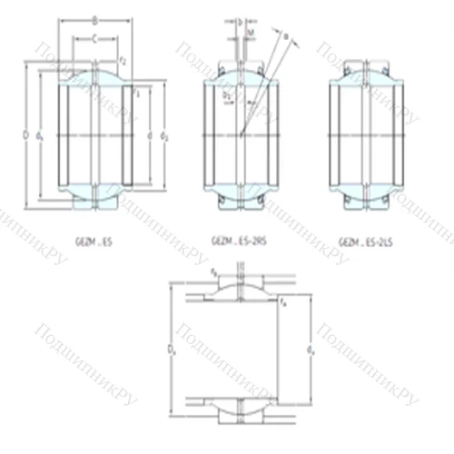 Подшипник скольжения сферический GEZM 104ES-2LS