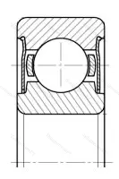 Модификация подшипника 6-80211 размер 55x100x21 ГПЗ-23