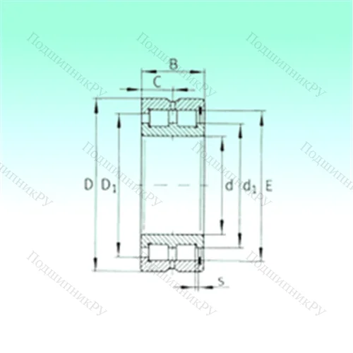 Подшипник роликовый радиальный SL 185018