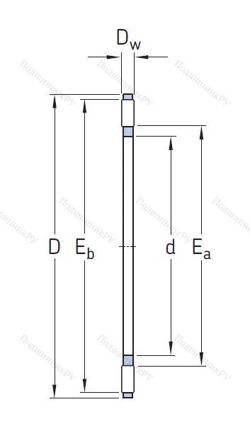 Игольчатый подшипник подшипник AXK 1226
