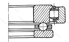 Модификация подшипника 608820Л размер 100x160/140x27,8 от производителя  ГПЗ-4