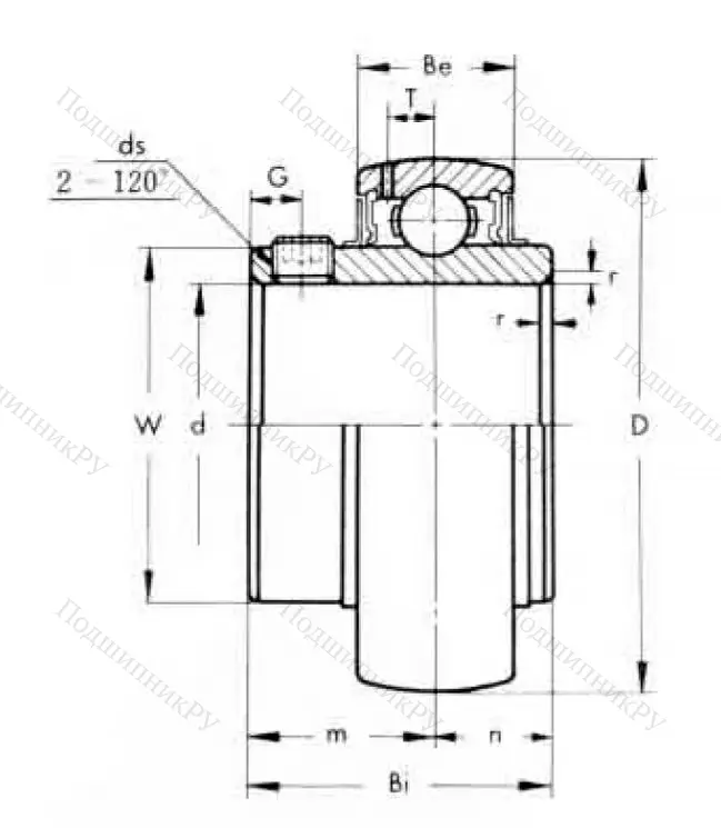 Корпусный подшипник UC 202 (ASAHI)