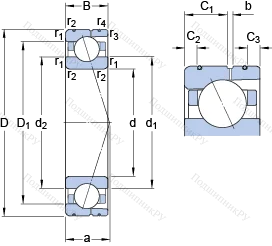 Подшипник 7028 CD/HCP 4AL в Белгороде
